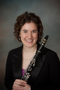 Susan with her clarinet