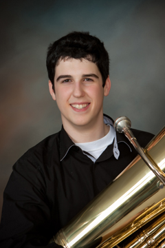 Tom with his tuba